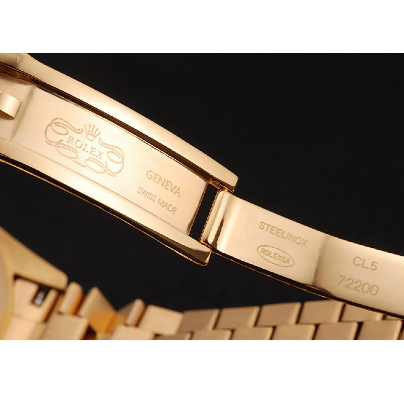 Aaa replica watch Swiss Day Pave Rolex And Case Bezel Gold Bracelet Diamond Date Dial And 0814